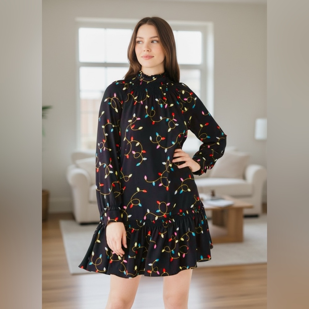 Kate Spade Holiday Lights Dress – Oversized Fit – Size XS